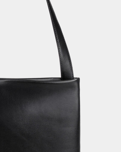 "THEA" LEATHER, BLACK