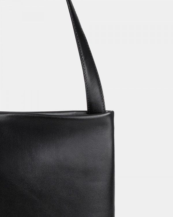 THEA LEATHER, BLACK