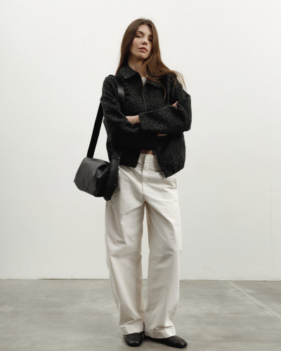"ROBIN" LEATHER, BLACK