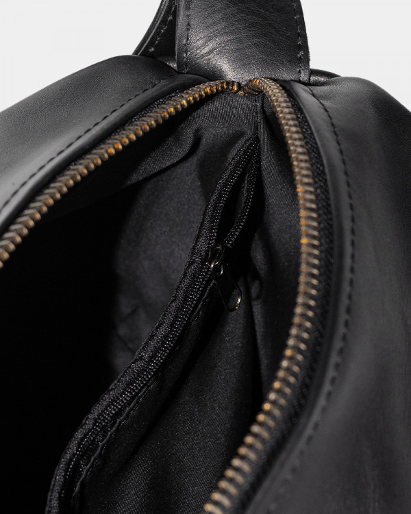 ROBIN LEATHER, BLACK