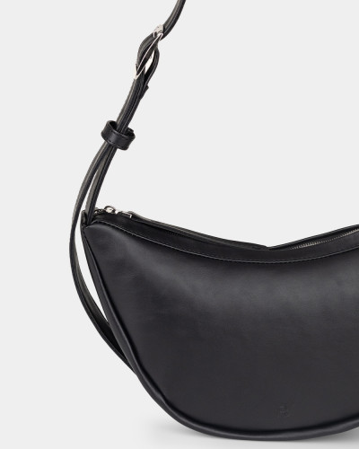 "CAROL" ECO LEATHER, BLACK