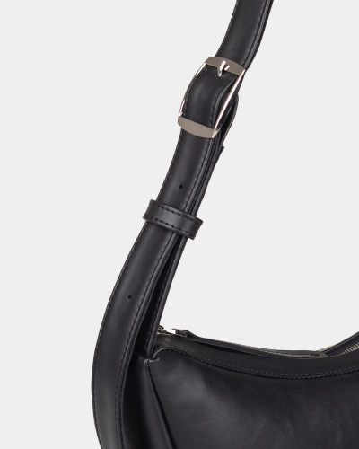 "CAROL" ECO LEATHER, BLACK