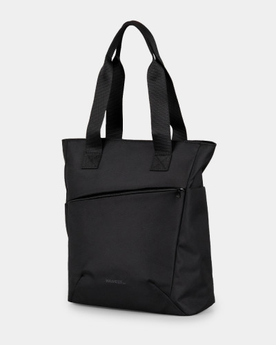 "BASIC TOTE" POLYESTER, BLACK