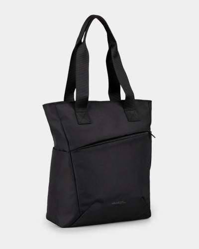 "BASIC TOTE" POLYESTER, BLACK