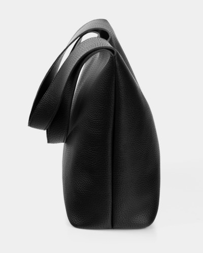 "MEL" ECO-LEATHER, BLACK