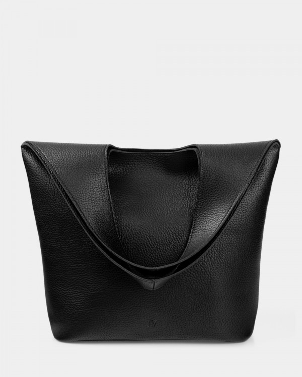 MEL ECO-LEATHER, BLACK