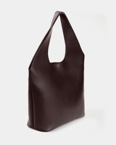 "MEL" ECO-LEATHER, BROWN