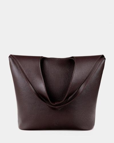 "MEL" ECO-LEATHER, BROWN