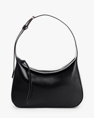 "IDA" LEATHER, BLACK