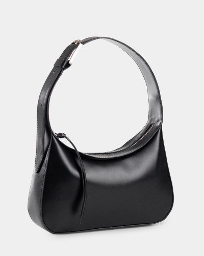 "IDA" LEATHER, BLACK
