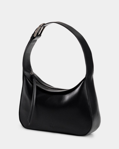 "IDA" LEATHER, BLACK