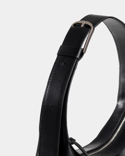 "IDA" LEATHER, BLACK