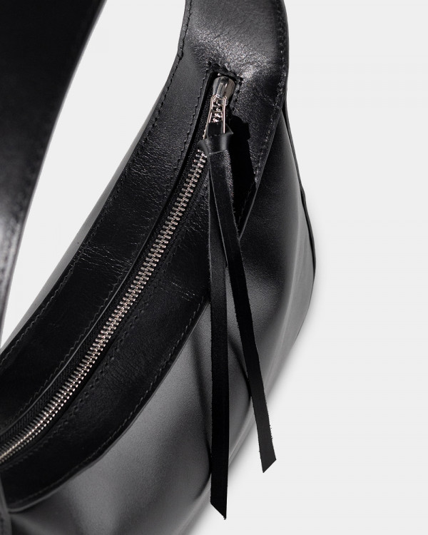 IDA LEATHER, BLACK