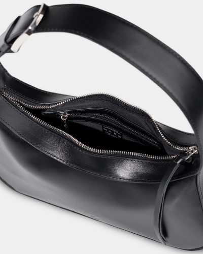 "IDA" LEATHER, BLACK