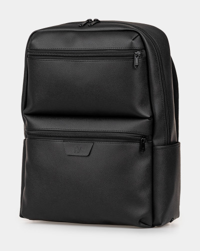 "VOYAGE" ECO-LEATHER, BLACK