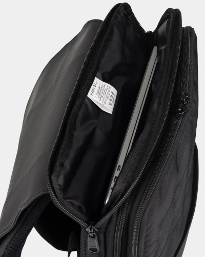 "DATABASE" POLYESTER, BLACK 01
