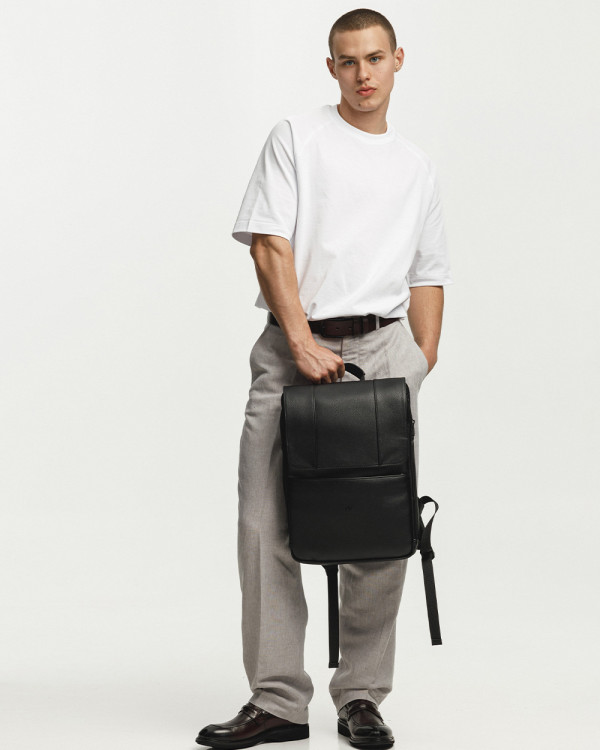 DATABASE ECO-LEATHER, BLACK