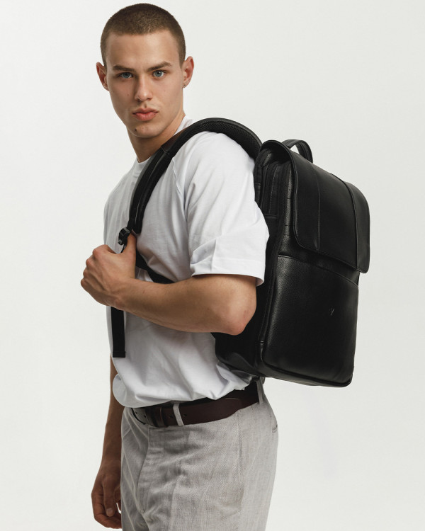 DATABASE ECO-LEATHER, BLACK