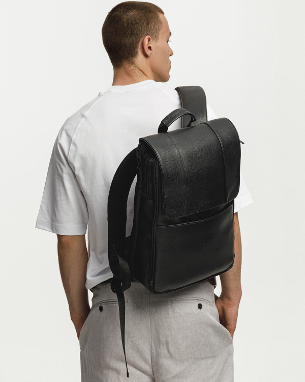DATABASE ECO-LEATHER, BLACK
