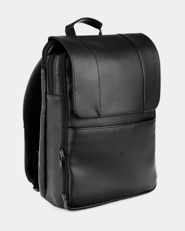 DATABASE ECO-LEATHER, BLACK