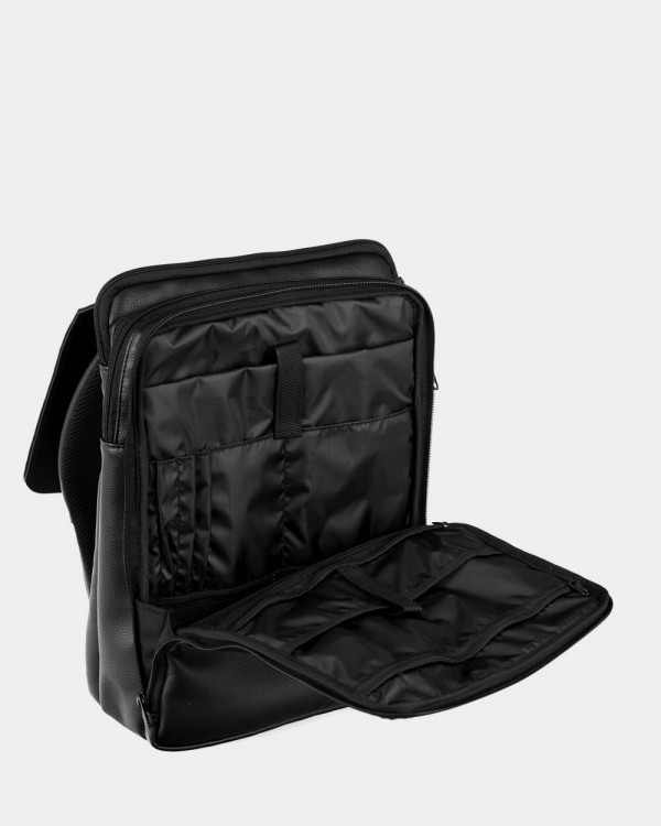DATABASE ECO-LEATHER, BLACK