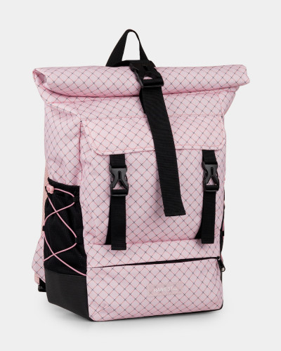 "WIDE LIGHT" PRINT PINK CHECK