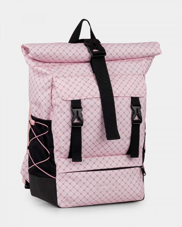 "WIDE LIGHT" PRINT PINK CHECK