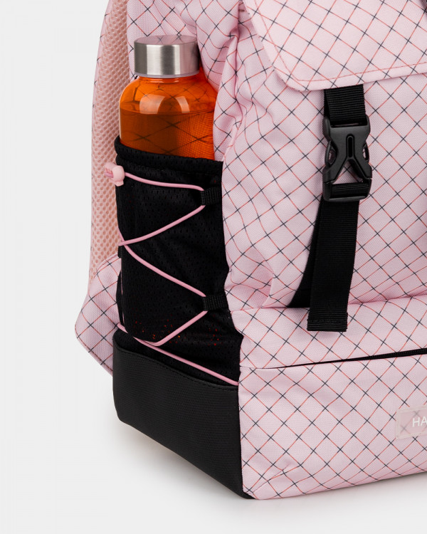 "WIDE LIGHT" PRINT PINK CHECK
