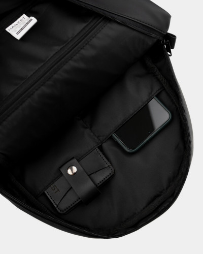 "TIPOLEATHER MINI" MATT BLACK
