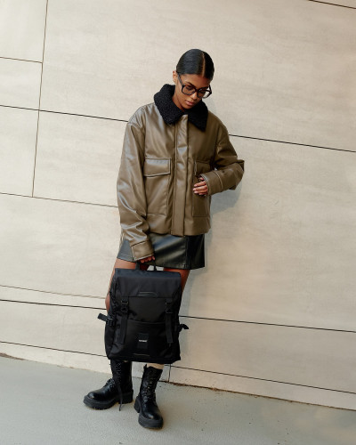 "TRAVEL TEC S" POLYESTER, BLACK