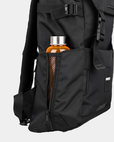 "TRAVEL TEC L" POLYESTER, BLACK