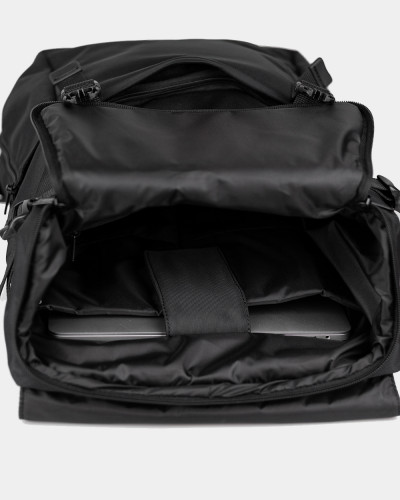 "TRAVEL TEC L" POLYESTER, BLACK