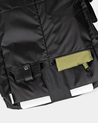 "TRAVEL TEC L" POLYESTER, BLACK