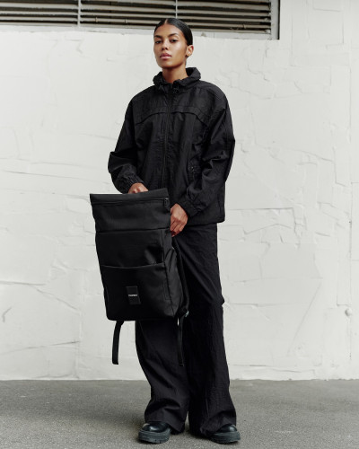 "CITY TEC" POLYESTER, BLACK