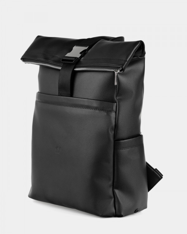 CLASSIC ROLL ECO-LEATHER, BLACK