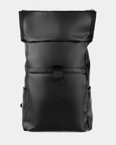 "CLASSIC ROLL" ECO-LEATHER, BLACK