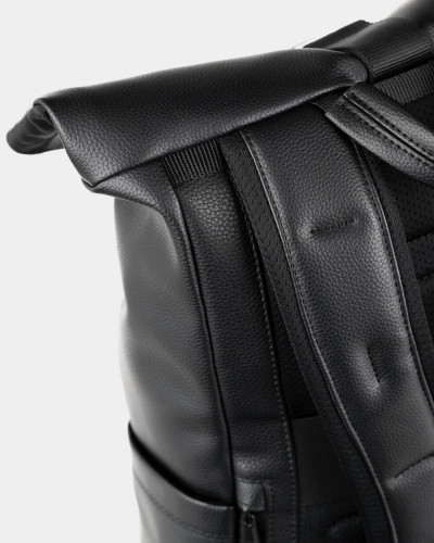 "CLASSIC ROLL" ECO-LEATHER, BLACK