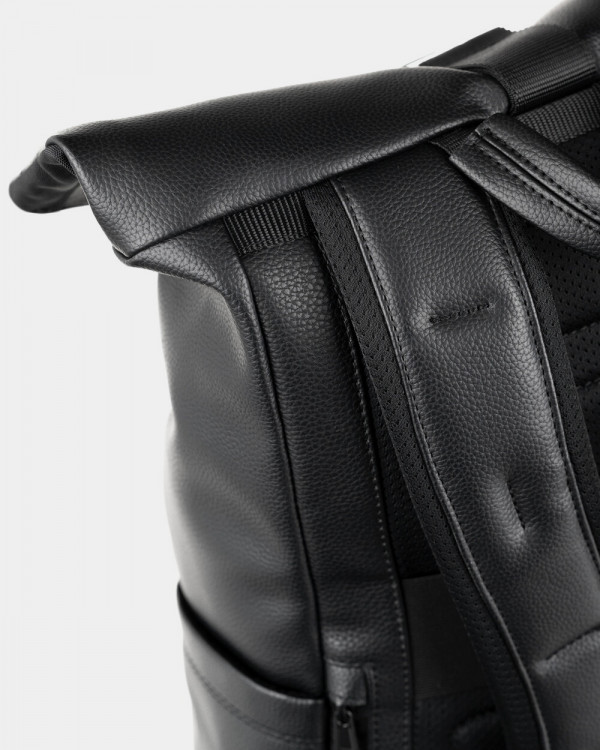 CLASSIC ROLL ECO-LEATHER, BLACK