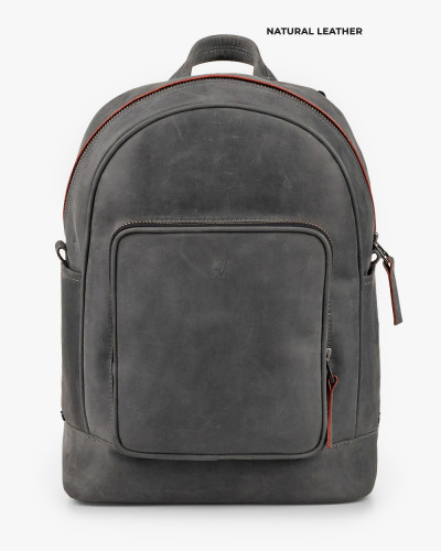 "TOWN" LEATHER, GRAY