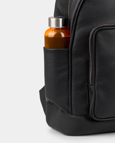 "TOWN" LEATHER, BLACK