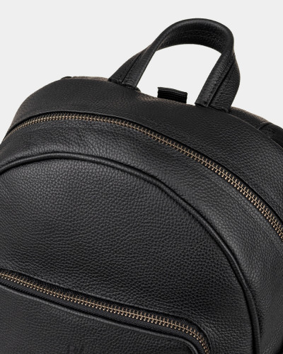 "TOWN" LEATHER, BLACK