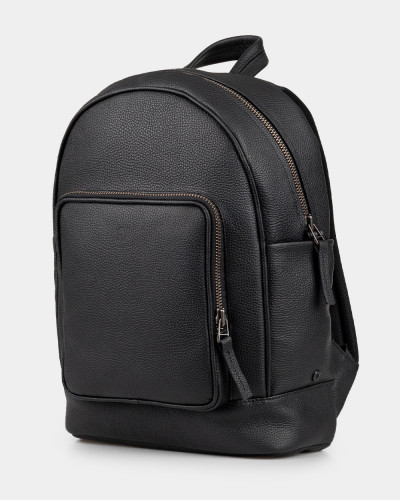 "TOWN" LEATHER, BLACK