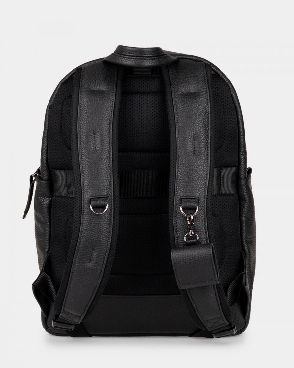 TOWN LEATHER, BLACK