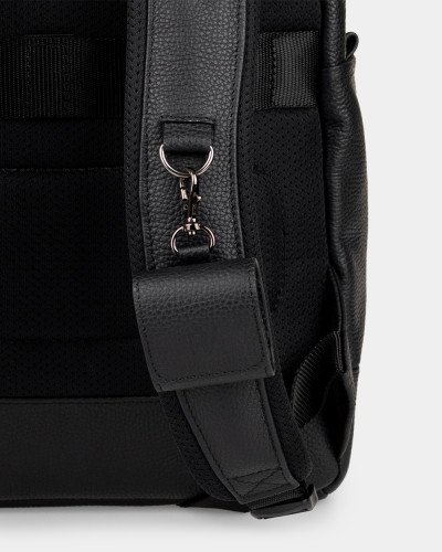 "TOWN" LEATHER, BLACK