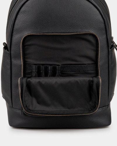 "TOWN" LEATHER, BLACK