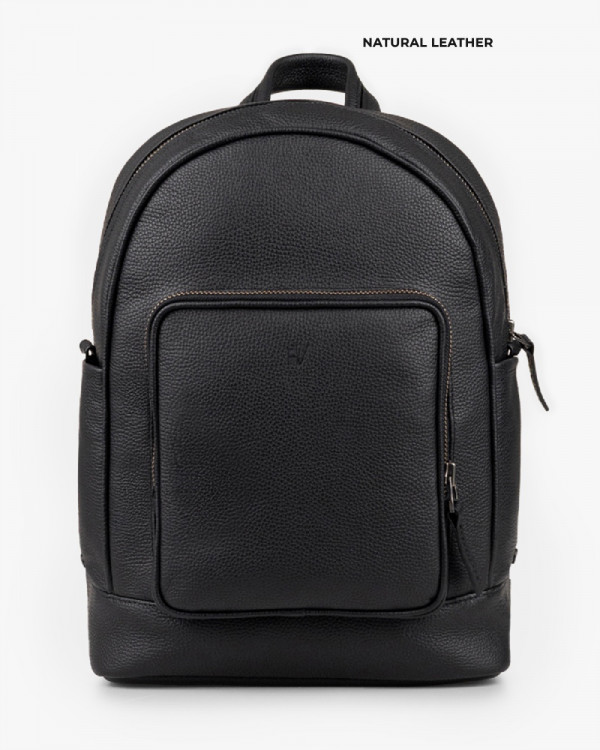 TOWN LEATHER, BLACK