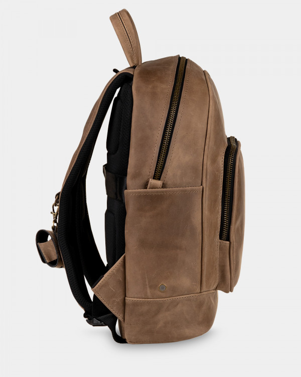 "TOWN" LEATHER, BROWN