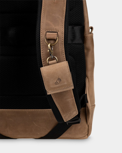 "TOWN" LEATHER, BROWN