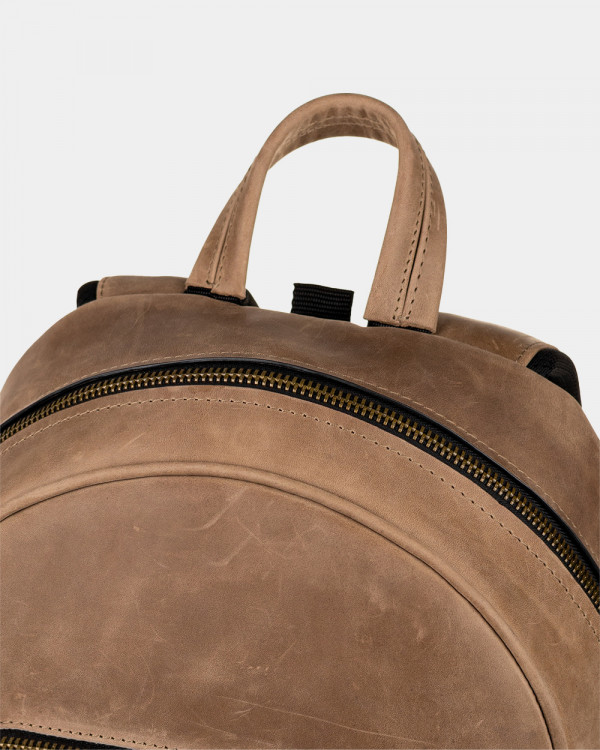 "TOWN" LEATHER, BROWN