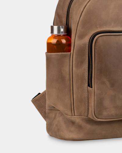 "TOWN" LEATHER, BROWN